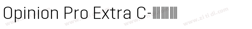 Opinion Pro Extra C字体转换